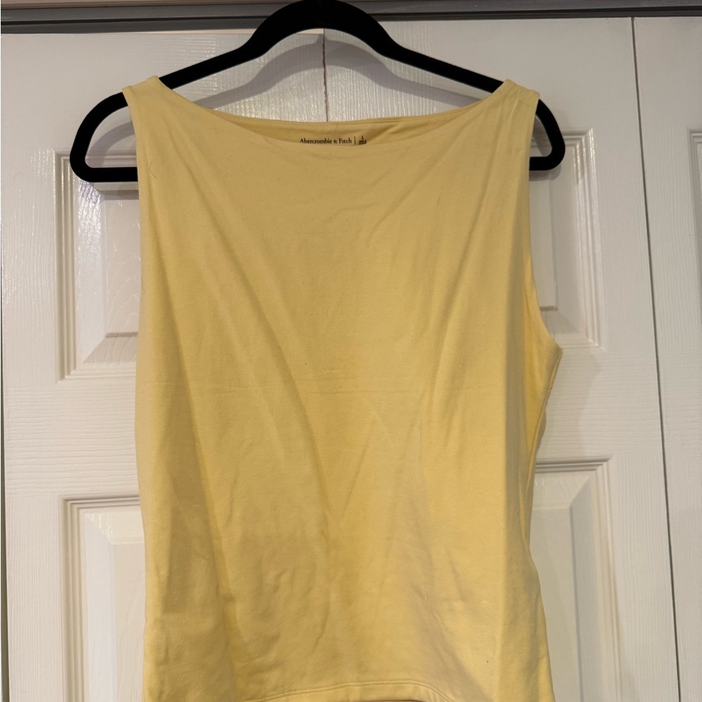 Abercrombie & Fitch Light Yellow Tank Top